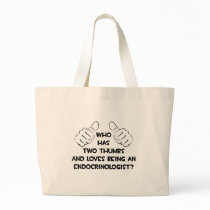 Two Thumbs and Loves Being an Endocrinologist Canvas Bag