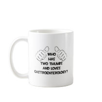 Two Thumbs and Loves Gastroenterology Coffee Mugs