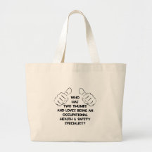 Two Thumbs .. Occupational Health Specialist Tote Bags