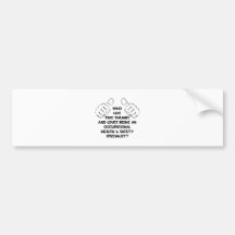 Two Thumbs .. Occupational Health Specialist Bumper Sticker
