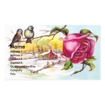 Two Tiny Birds & Rose Victorian Trade Cardr Business Card