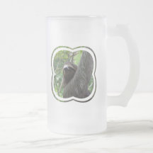 Two Toed Sloth Frosted Beer Mug