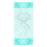 two tone blue damask rack cards