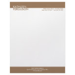Two tone brown block border professional business