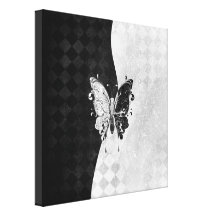 Two Tone Butterfly Gallery Wrap Canvas