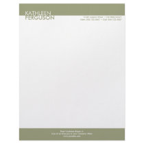 Two tone green block border professional business