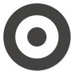 Two Tone Mod Round Sticker
