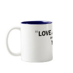 Two-tone mug - 'Love is like sourdough...'