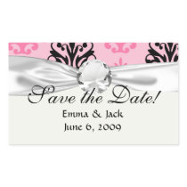 two tone pink and black chic damask stickers