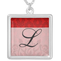 two tone red damask custom jewelry