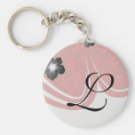 two tone red damask key chains