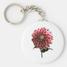 Two-Toned Dahlia Keychains