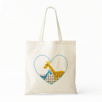 Two (Too) Cute Giraffes Tote  Bags