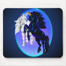 Two Unicorn Stallions2_Mousepad