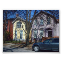 Two Victorian Houses in Buffalo New York Photo Art