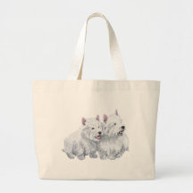 Two Westies Canvas Bags