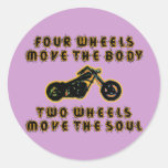 TWO WHEELS MOVE THE SOUL STICKER