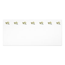 Two White Lilies and Buds Customized Rack Card