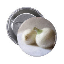 Two White Onions 1 Pinback Button