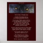 TWO WOLVES CHEROKEE TALE Art Poster