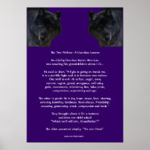 TWO WOLVES CHEROKEE TALE Native American Poster