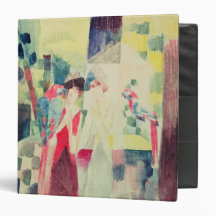 Two Women and a Man with Parrots, 20th century Binders