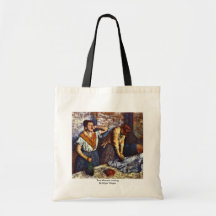 Two Women Ironing By Edgar Degas Canvas Bag