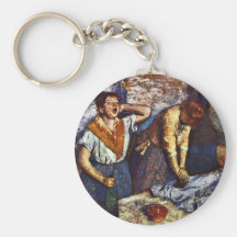 Two Women Ironing By Edgar Degas Keychains