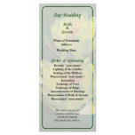 Two Yellow Watre Lilies Wedding Program rack cards
