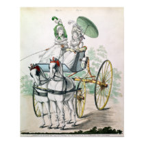 Two young ladies in calico gowns posters