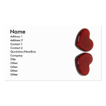 TwoHearts, Name, Address 1, Address 2, Contact ... Business Card Templates