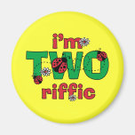 TWOriffic Ladybug 2nd Birthday Fridge Magnet
