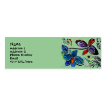 Twp Big Orchids Profile Card Business Card Templates