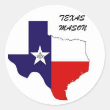TXMason Round Stickers