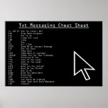 Txt Messaging Cheat Sheet posters