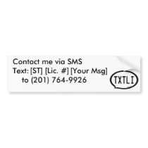 TXTLI Rectangular Bumper Sticker