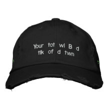 txttots.com embroidered distressed chino hat embroidered hats