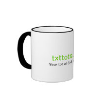 txttots.com promotional coffee mugs