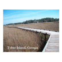 Tybee Island Georgia GA Postcard Photograph