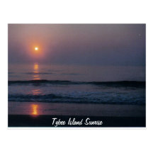 Tybee Island Sunrise Georgia Postcard
