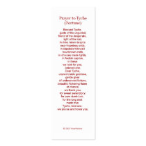 Tyche (Fortune) Prayer Card Business Card