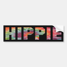 Tye-Die Hippie Bumper Sticker