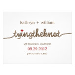 Tying the Knot Modern Save The Date Announcement