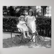 Tyke on Trike, 1920s Print