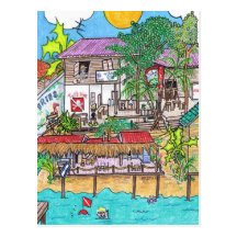 Tyll's Dive Shop postcard