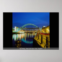 Tyne Bridge, Newcastle-Upon-Tyne, England Poster
