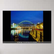 Tyne Bridge, Newcastle-Upon-Tyne, England Poster