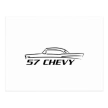 Type 1957 supérieur dur de Chevy Carte Postale