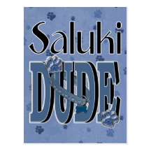 TYPE de Saluki Carte Postale