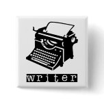 Typewriter Pinback Buttons